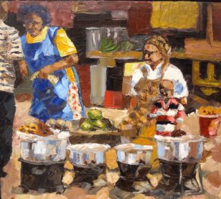 outside catering by mike kyalo at photizoa art gallery