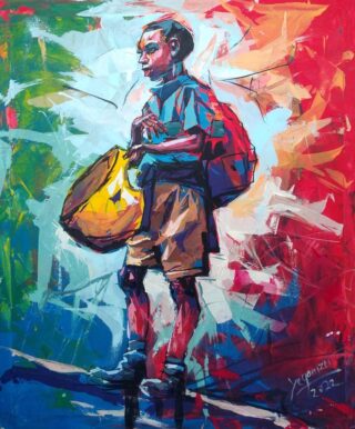 School Boy With Helmet